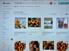 Vải thiều hút khách trên sàn thương mại điện tử