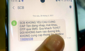 SCB, VIB cảnh báo tin nhắn mạo danh ngân hàng để lừa đảo