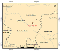 Liên tiếp xảy ra 6 trận động đất ở Quảng Nam và Kon Tum