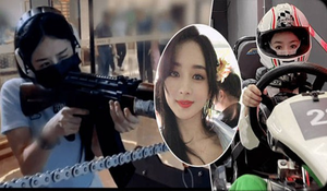 Không bên con ngày 1/6, Triệu Lệ Dĩnh chơi hết mình sau ly hôn 