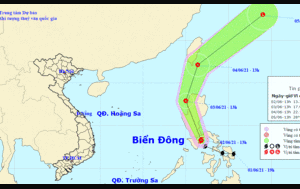 Bão Choi-wan giật cấp 10 xuất hiện gần Biển Đông
