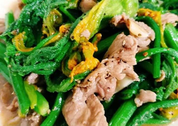 Món ngon mỗi ngày: Bông bí xào thịt bò