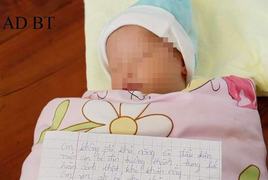 Bé gái sơ sinh bị bỏ bên đường với bức thư của người mẹ lúc rạng sáng