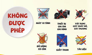 Thi lớp 10 ở Hà Nội: Những vật dụng không được mang vào phòng thi