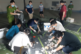 Video: Toàn cảnh chuyên án giấu ma tuý trong dạ dày lợn, gắn định vị ở Hà Nội