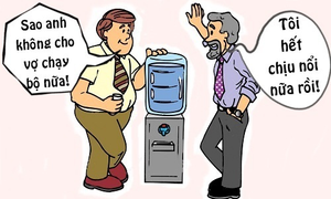 Chồng điêu đứng vì vợ tập thể dục giảm cân