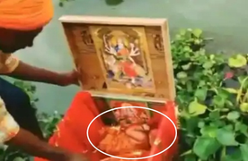 Nghe tiếng khóc dưới sông, phát hiện bé gái bị thả trôi trong hộp 