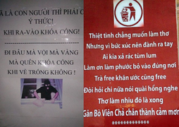 Những bảng thông báo sặc mùi 'tấu hài' khiến người đọc cười ra nước mắt