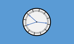 Chiếc đồng hồ không có số, làm sao để xác định được thời gian?