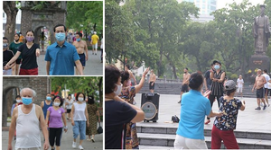Người Hà Nội ra đường tập thể dục, nghiêm túc phòng dịch sau ngày giãn cách 