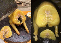 Gà luộc ‘siêu nhiễm mỡ’ khiến hội nghiện đồ béo nhìn cũng phát hoảng