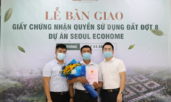 Chủ đầu tư dự án Seoul Ecohome bàn giao sổ đỏ đợt 8 cho cư dân