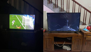 Lỡ ném vỡ tivi khi Mbappe đá hỏng pen, anh chàng cầu cứu dân mạng cách trốn vợ