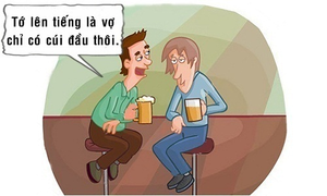 Thật khổ khi vợ luôn cúi đầu lắng nghe