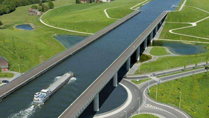 Video: Cây cầu nước băng qua thung lũng ở Bỉ