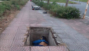 Rơi xuống hố ga không đậy nắp, người đàn ông đi xe máy thiệt mạng