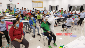 Bình Phước thêm 2 người nghi mắc COVID-19, 1 người là công nhân
