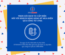 EVNHANOI triển khai thí điểm thực hiện đơn giá 'trọn gói dịch vụ' cấp điện