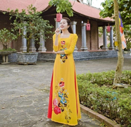 Áo dài Đỗ Tiến Vũ: Tôn vinh vẻ đẹp phụ nữ Việt