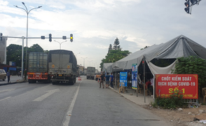 Xe chở hàng vào Hải Phòng phải dán logo 3 cấp độ nhóm nguy cơ mắc COVID-19