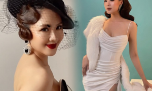 Ngắm Hồng Diễm trong tạo hình quý cô Thượng Hải cổ điển