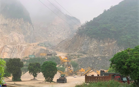 Sập mỏ đá ở Hà Nam, 4 người thương vong