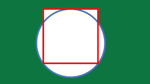 Đố bạn hình vuông hay hình tròn lớn hơn?