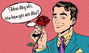 Mua hoa, được tặng bạn gái