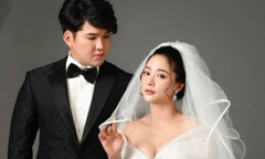 Ảnh cưới của cặp đôi Núi - Hoa trong phim 'Mùa hoa tìm lại'