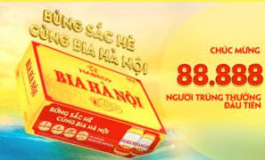 Hàng trăm ngàn khách hàng may mắn trúng thưởng khuyến mại Bia Hà Nội hè 2021