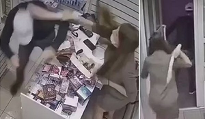 Cướp tiệm đồ chơi người lớn, tên cướp bị nữ nhân viên dọa sợ chạy mất dạng 