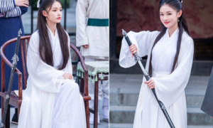 Mỹ nhân ngư Lâm Duẫn hóa Tiểu Long Nữ đẹp phiêu dật khiến fan xốn xang