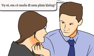 Mừng hụt khi chồng rủ đi xem phim