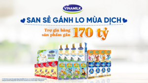 Vinamilk hỗ trợ quà tặng gần 170 tỷ đồng trợ giá mùa dịch 