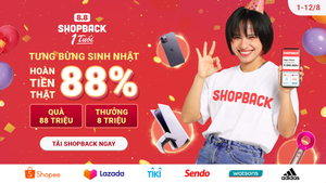 ShopBack Việt Nam tung nhiều ưu đãi kỷ niệm một năm hoạt động