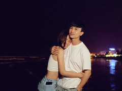 Ảnh hậu trường thân mật của cặp đôi Thy - Huy 'Hương vị tình thân'