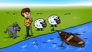 Thử thách IQ: Câu đố đưa cừu và sói qua sông khiến nhiều người 'bó tay'
