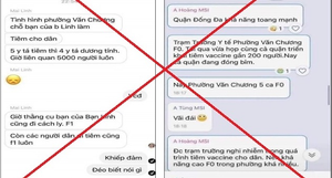  Bác bỏ thông tin 5.000 ca F1 liên quan y tá tiêm vaccine dương tính COVID-19