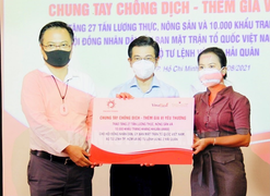 47 tấn nông sản và 10.000 khẩu trang ủng hộ TP.HCM