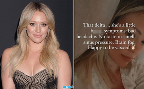 Hilary Duff mắc COVID-19 trên trường quay