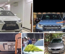 Xôn xao hình ảnh 5 ô tô chung biển số 'ngũ quý' 36A-666.66