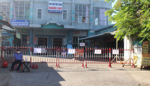 Nữ tiểu thương dương tính nCoV, chợ Thương mại Tam Kỳ tạm dừng hoạt động