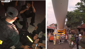 Đánh công an, đòi đền 50 triệu đồng/cây gỗ tạp: Khởi tố, bắt tạm giam 4 côn đồ