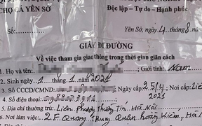 Hà Nội: Phát hiện giấy đi đường của người bán cá mới '8 tháng tuổi'