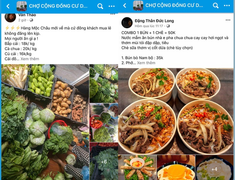 Mùa dịch, chị em lập chợ chung cư online, tấp nập mua bán cả ngày