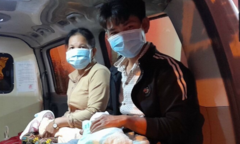 Chào đời trong ngày giãn cách, hai bé gái song sinh được đặt tên Cô Na và Cô Vy