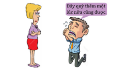 Quỳ trước mặt vợ để giữ khí phách đàn ông