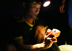 Video: 'Cần thủ' câu cá lóc đêm ở Hà Tĩnh