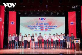 Đoàn cán bộ, phóng viên VOV xuất quân vào tâm dịch phía Nam công tác