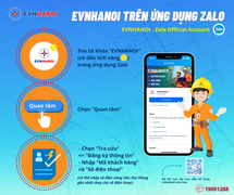 Hướng dẫn sử dụng ứng dụng EVNHANOI trên Zalo cho người tiêu dùng